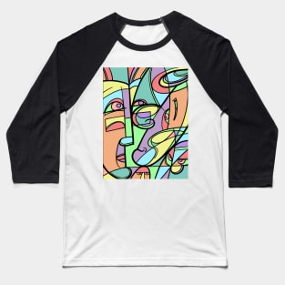 cubism Baseball T-Shirt